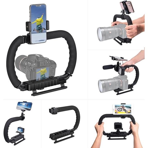 Camera Stabilizer Rig for Phones and Action Cameras