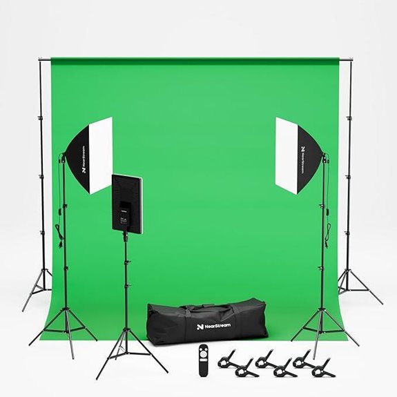 NearStream VK40 Photography Lighting Kit with Backdrop