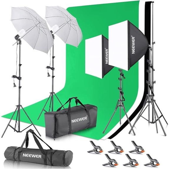 15 Best Lighting Kits for Filmmaking in 2026 14 NEEWER Photo Lighting Kit with Backdrops and Stands