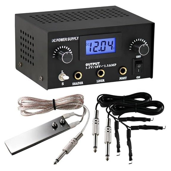 Pirate Face Dual Digital Tattoo Power Supply Kit