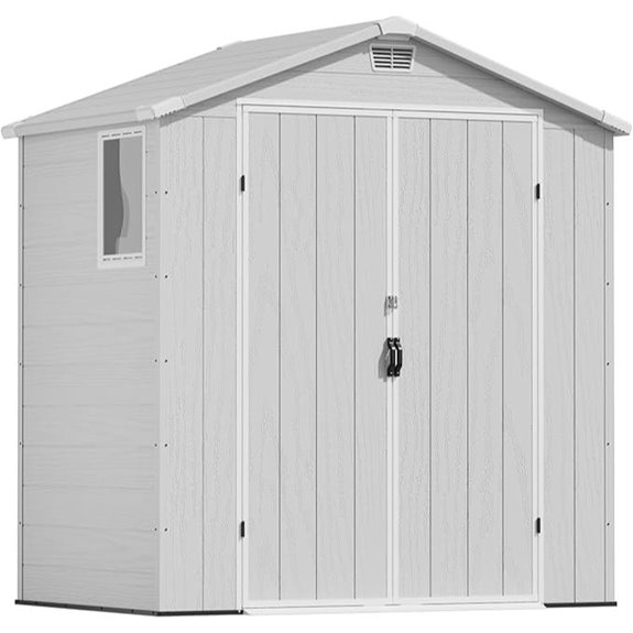 Devoko 6x4 ft Plastic Outdoor Storage Shed