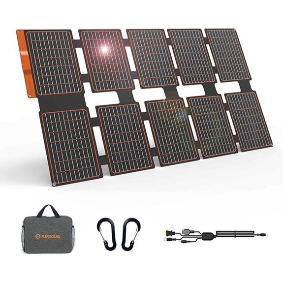 FlexSolar 100W Portable Solar Charger with USB-C & USB-A