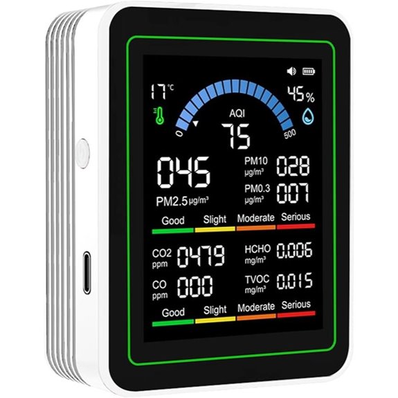 14 Best Smart Air Quality Monitors to Breathe Easier in 2026 7 Indoor Air Quality Monitor 10-in-1 Portable Tester