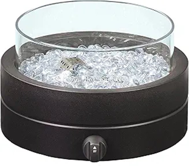 15 Best Propane Fire Pits for Cozy Nights and Stunning Backyard Ambiance 13 Amazon Basics 14-Inch Propane Fire Pit with Glass Stones