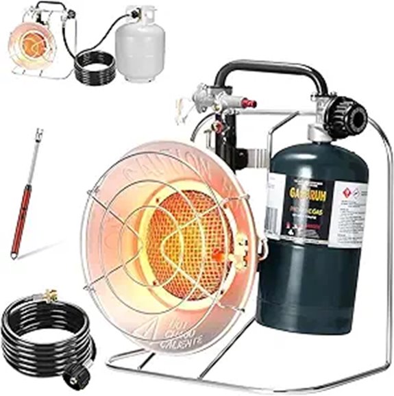 Multi-Use Portable Propane Heater/Cooker (18,000 BTU)