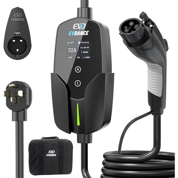 15 Best Portable EV Chargers for Charging on the Go in 2026 7 Portable 32Amp Level 2 EV Charger with 25ft Cable