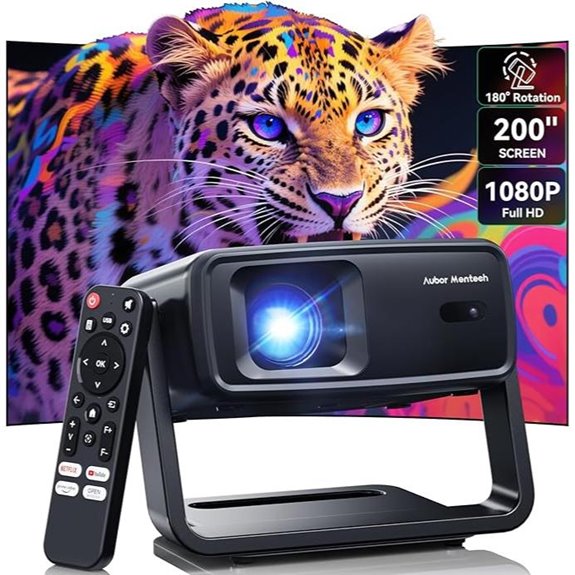 15 Best Projectors for Epic Outdoor Movie Nights in 2026 14 WiFi Bluetooth 4K Portable Projector with Auto Keystone