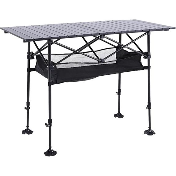 ALPHA CAMP Portable Adjustable Camping Table