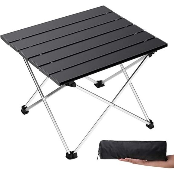 Grope Portable Folding Camping Table with Aluminum Top