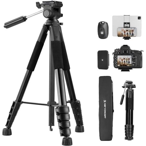 14 Best Video Tripods for Filmmakers in 2026 12 K&F CONCEPT 75 Portable Camera Tripod