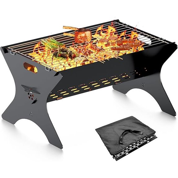 Portable Camping Fire Pit and Grill (16