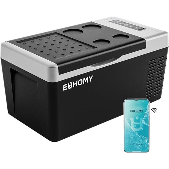 EUHOMY 19QT Portable Car Refrigerator with App Control