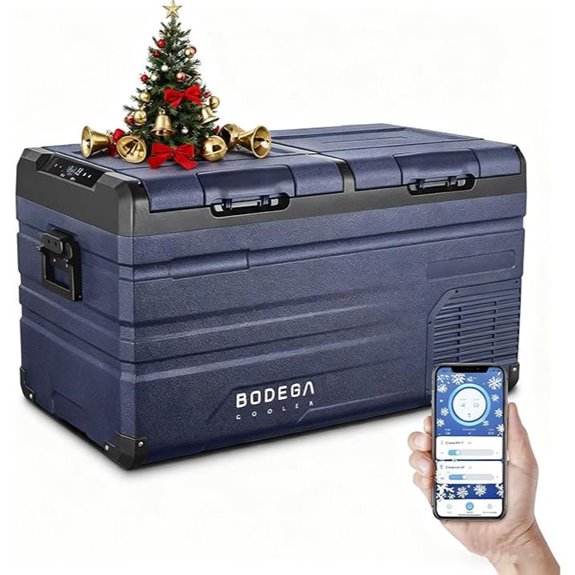 BODEGACOOLER 75 Quart Car Refrigerator with App Control