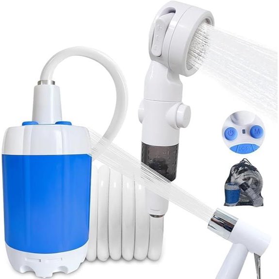 15 Best Portable Camping Showers for 2026 7 Rechargeable Portable Camping Shower with Digital Display