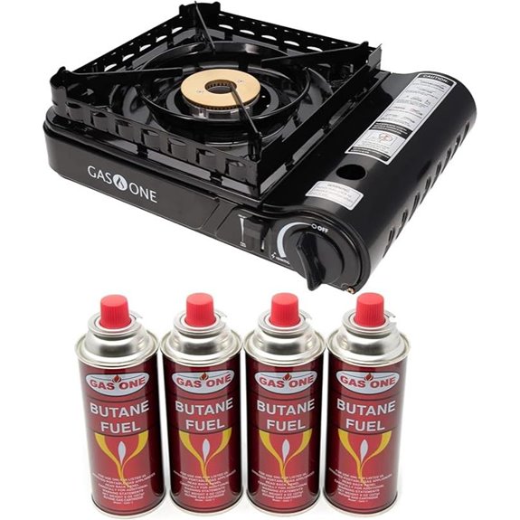 GasOne 15,000 BTU Dual Fuel Portable Camping Stove