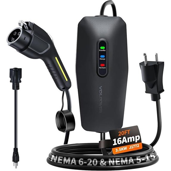 15 Best Portable EV Chargers for Charging on the Go in 2026 6 Portable Level 1&2 EV Charger with 20ft Cable