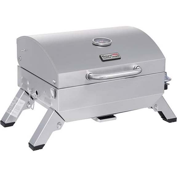 Royal Gourmet Portable Gas Grill with Folding Legs