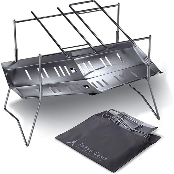 Tokyo Camp Hakosuka Portable Fire Pit and Grill