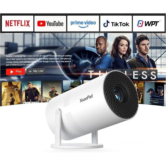 XuanPad Full HD Portable Projector with WiFi Bluetooth