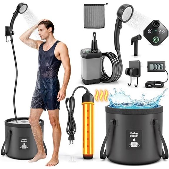 15 Best Portable Camping Showers for 2026 12 Portable Camping Shower with Heater and LED Display