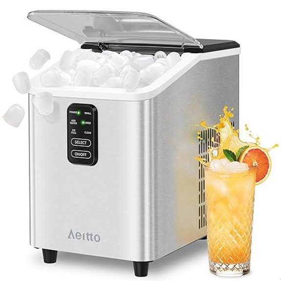 Aeitto Countertop Ice Maker 26Lbs/24H Portable
