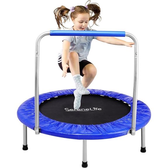SereneLife Foldable Mini Trampoline for Kids & Adults