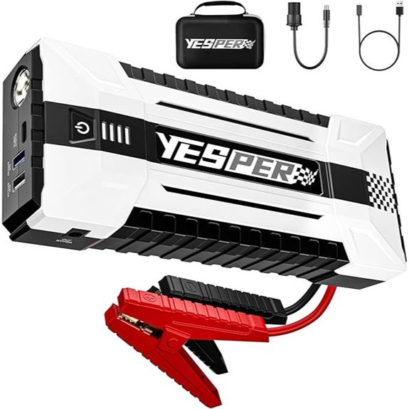 10 Best Lithium Jump Starters of 2026 for Reliable Car Emergencies 3 YESPER 4120A Jump Starter with Carry Case