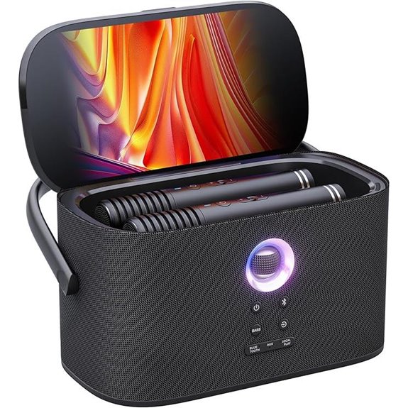 portable karaoke system bundle