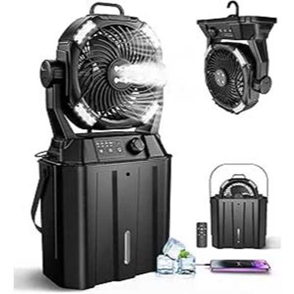 Portable Misting Fan for Outdoors and Camping
