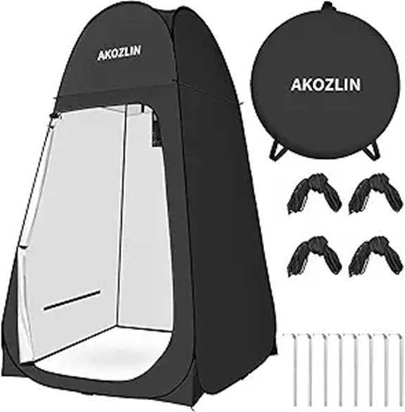 AKOZLIN Portable Pop-Up Shower Tent for Outdoors