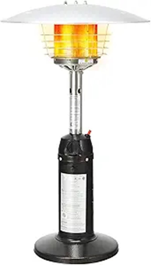 Tangkula Portable Propane Patio Heater with Flame Control