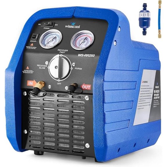Portable HVAC Refrigerant Recovery Machine