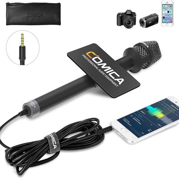 COMICA HRM-S Handheld Interview Microphone for Smartphone