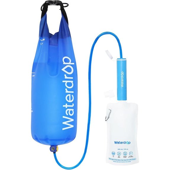 Waterdrop Gravity Water Filter Straw for Travel