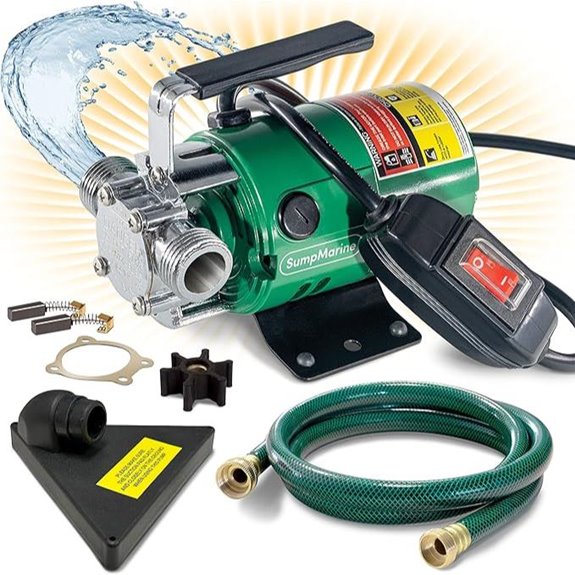 Portable Water Transfer Pump with Hose Kit