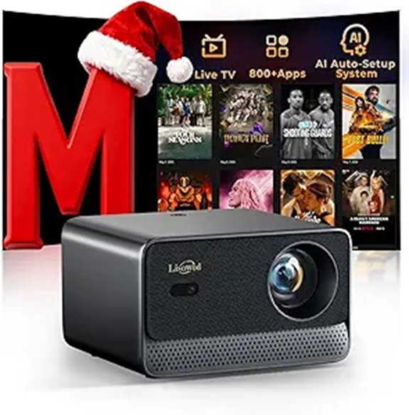 Lisowod L03Pro WiFi & Bluetooth Mini Projector