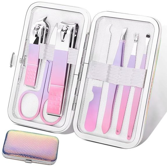 Aceoce Manicure Set with Travel Case for Women