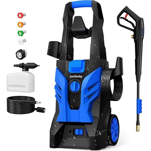 power washer with accessories