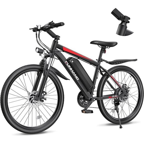 Electric Mountain Bike 1000W 50 Miles Removable Battery