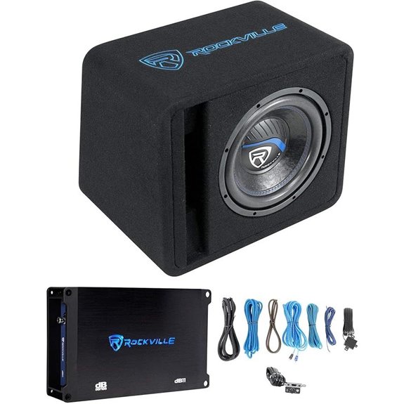Rockville SK510 1200W Car Subwoofer Enclosure with Amp
