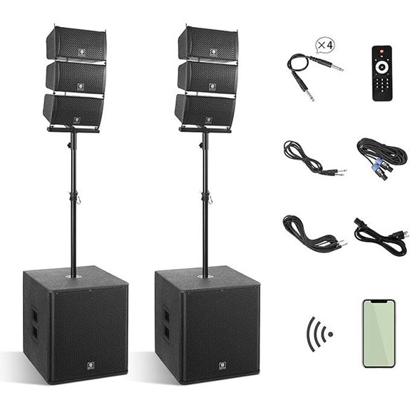 RECK CLUB 8000W DJ PA Speaker System & Subwoofers