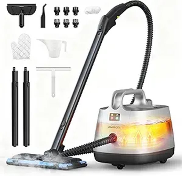 15 Best Multipurpose Steam Cleaners That Will Transform Your Cleaning Routine 13 Heavy Duty Handheld Steam Cleaner with Attachments