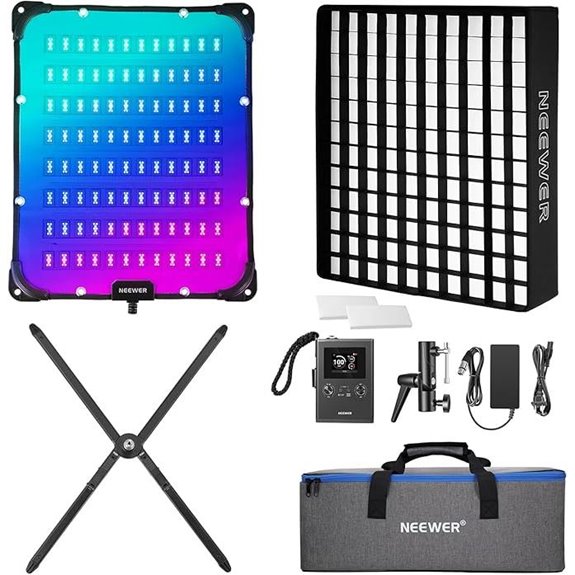 NEEWER 115W RGB LED Video Light Kit with Softbox
