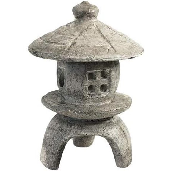 15 Best Concrete Garden Statues That Will Elevate Your Outdoor Space 15 Solid Rock Stoneworks Small Round Pagoda- PreAged