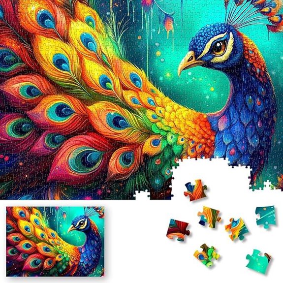 Premium Animal Fantasy Puzzles with Letters 1000 Pieces