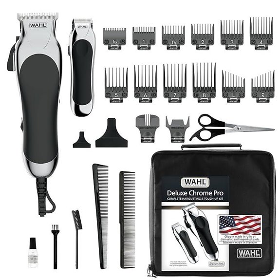 15 Best Professional Hair Clippers for Salon-Quality Cuts in 2026 7 Wahl Deluxe Corded & Cordless Hair Trimming Kit