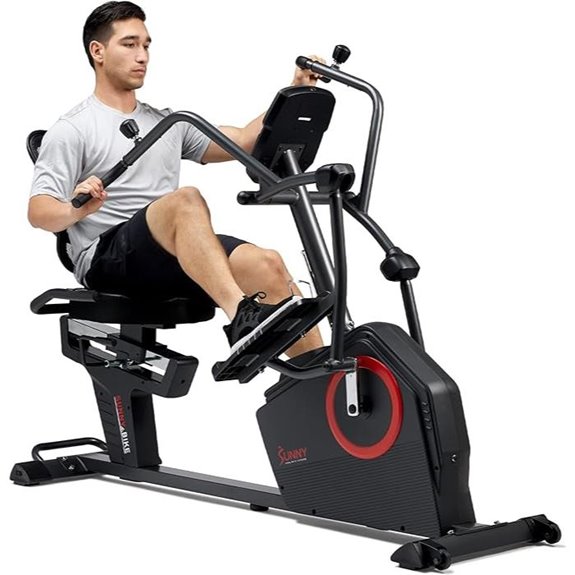 premium recumbent elliptical machine