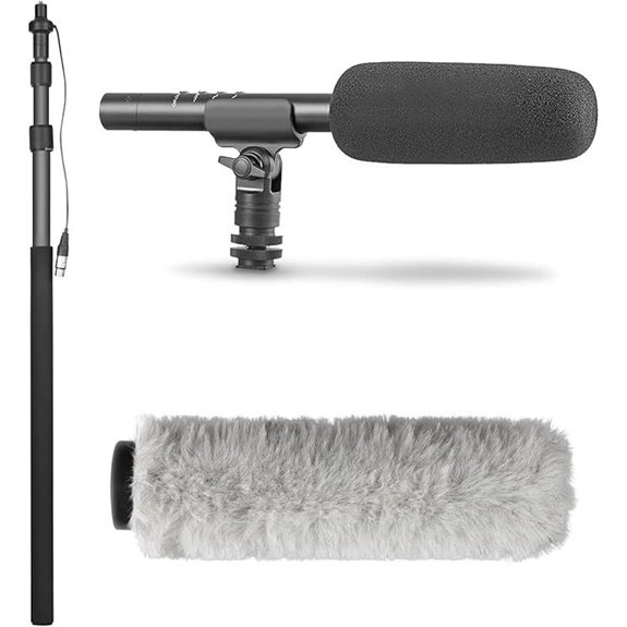 Movo XLR Microphone & Boom Pole Kit for Filmmaking