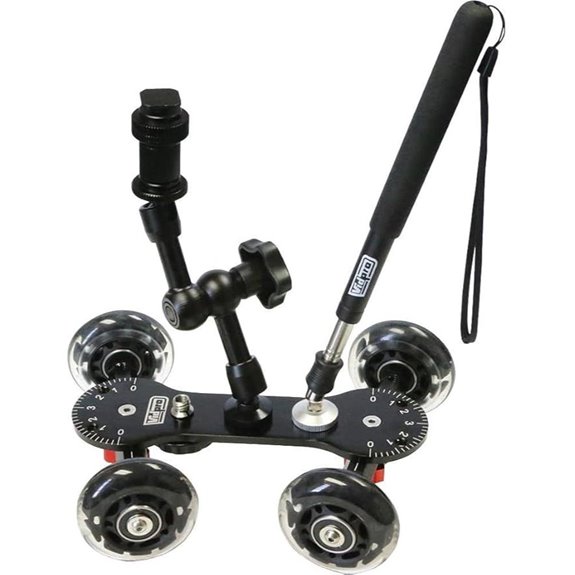 15 Best Dolly Tracks for Filmmaking in 2026 6 Vidpro SK-22 Professional Camera Dolly with Extendable Handle