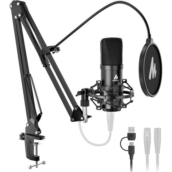 15 Best XLR Microphones for VR Streaming in 2026 7 MAONO XLR/USB Condenser Microphone Kit
